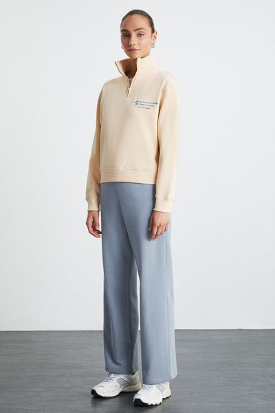 GRIMELANGE Mileydi Women's Cream Sweatshirt