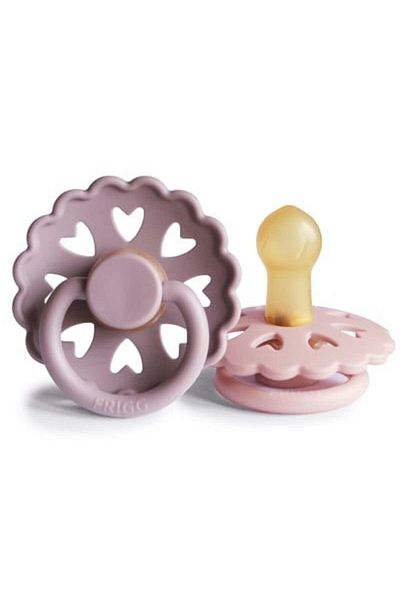 Frigg Twilight Mauve/Primrose Fairytale Double Rubber Pacifier - 0-6 Months
