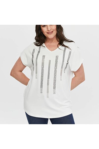 CAFCAF Large Size Jewelled T-Shirt