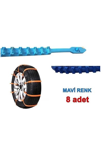 Oto Aksesuarcım Plastik Kar Buz Araba Zinciri Palet 8'li Set