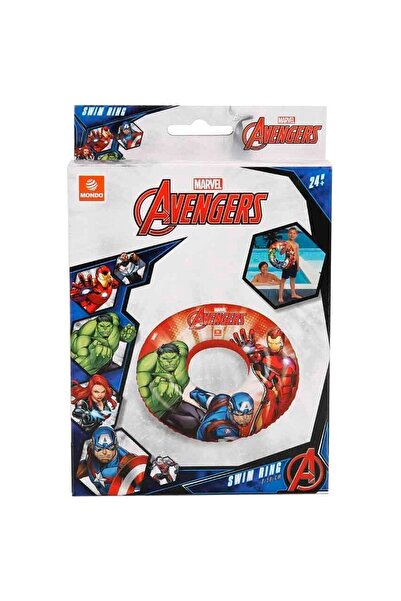 Toyaş Avengers 50 سم عوامة نجاة قابلة للنفخ للبحر وحمام السباحة - ملحق سباحة، أصلي مرخص