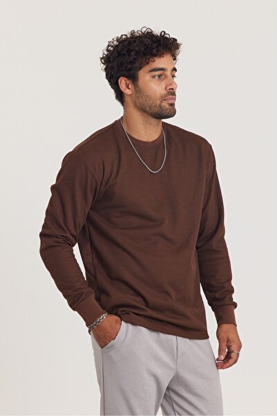 İLKCET MODA Ανδρικό μακρυμάνικο φούτερ με κανονική εφαρμογή