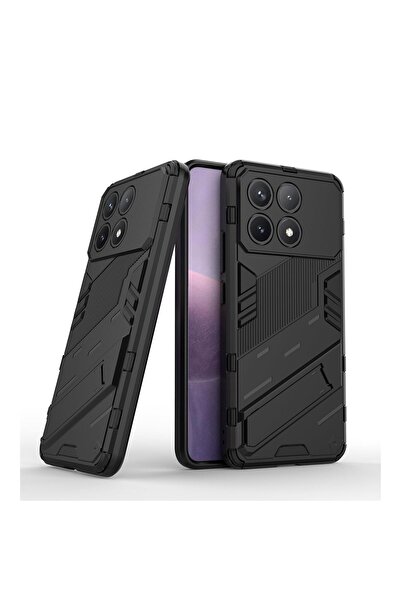 Microcase Xiaomi Poco F6 Pro Matrix Serisi Armor Standlı Perfect Koruma Kılıf...