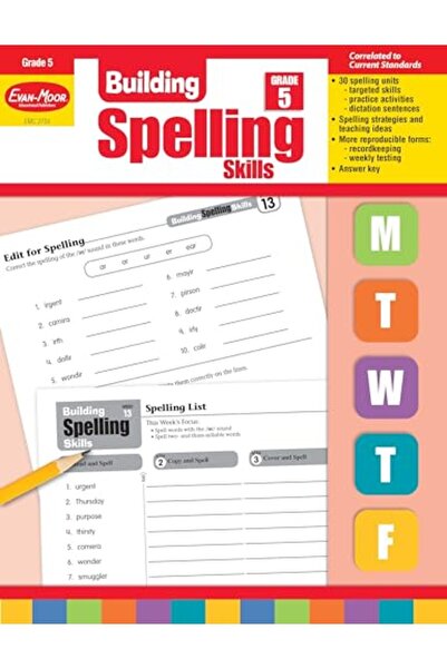 Evan Moor Educational بناء مهارات الإملاء الصف الخامس بناء مهارات الإملاء