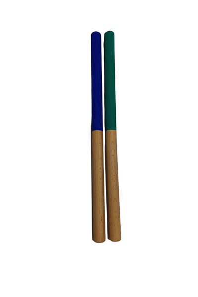 RAF Store 30 cm Green Blue Wooden Rhythm Stick - 1 Pair