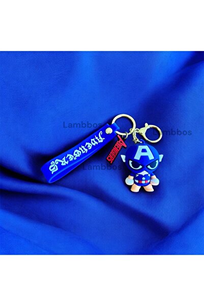 Lambbos أفنجرز كابتن أمريكا - شخصية سلسلة مفاتيح عالية الجودة