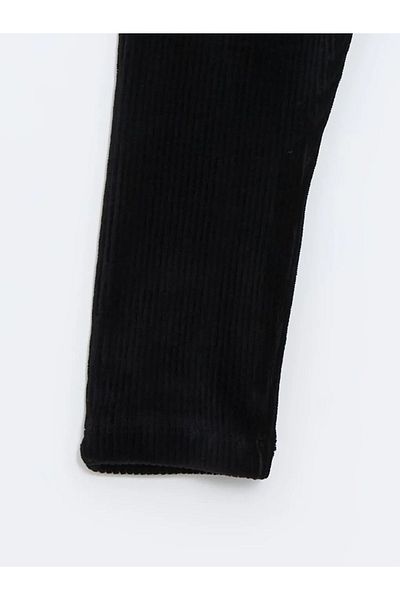 LC Waikiki Lcw Baby - New Black Elastic Waist Baby Girl Leggings Pants