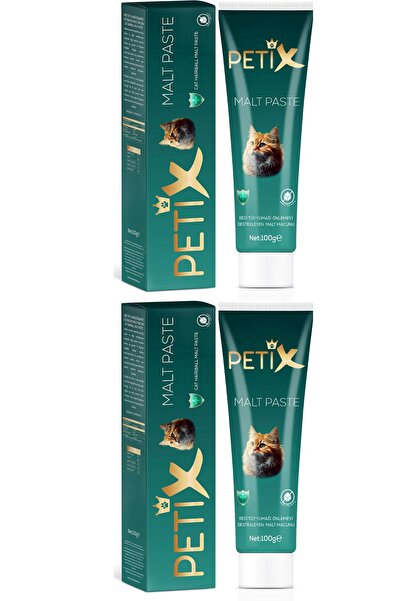 Petix Anti-Hairball Tüy Yumağı Önleyici Kedi Malt Macunu 100 gr 2' Li