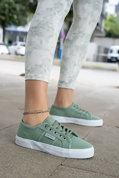 Shupe Women's Water Green Casual Linen Sneakers Sneakers