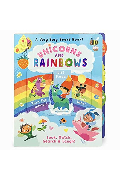 Cottage Door Press وحيد القرن وقوس قزح كتاب لوحي مزدحم للغاية