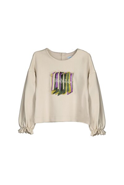 MAYORAL سويت شيرت بناتي أنيق من القطن الممشط