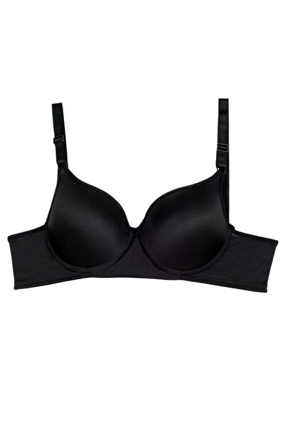 GRSN Women's Padded Underwire Black-White-Skin 3-Piece Bra