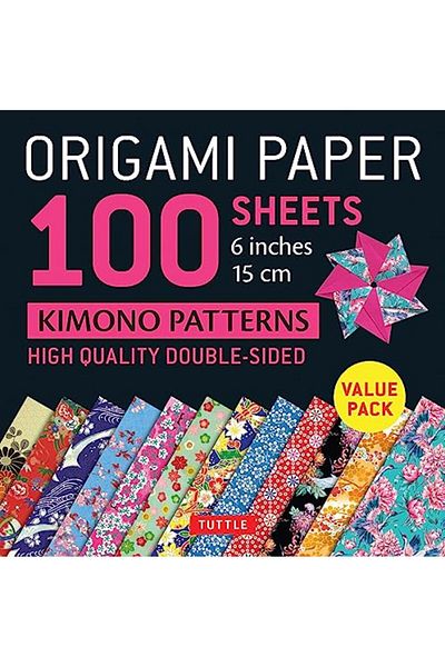 Ingram Origami Paper 100 Sheets Kimono Patterns 6 15 Cm Doublesided Origami Sheets Printed With 12 Dif