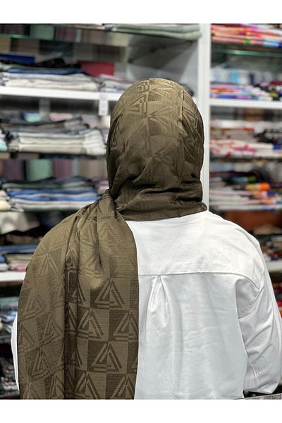 PİRAMİT Aura Logo Pattern Shawl