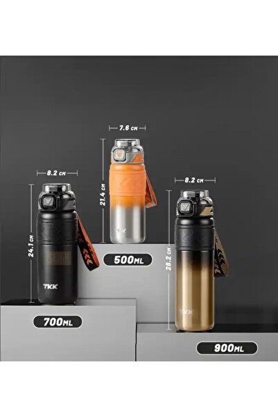 Vagonlife Tkk New Collection - 900ml Thermos Flask with Filter and Stainless Steel Use with Hanger and Without Straw