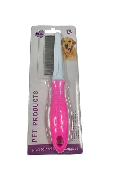 Ans Metal Detangling Flea Comb - Cat Dog Hair Removal Comb