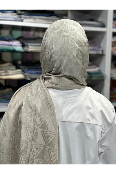 PİRAMİT Aura Logo Pattern Shawl