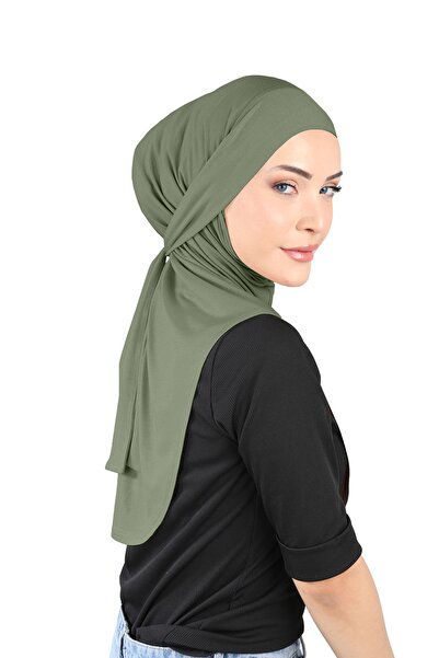 Ecardin Ρυθμιζόμενο τουρμπάνι από ύφασμα βισκόζης - St 057 Khaki