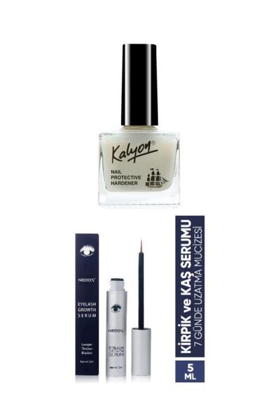 Kalyon Tırnak +NEDOX Kaş Ve Kirpik Uzatıcı, Onarıcı, Besleyici Ve Güçlendirici Bakım Se