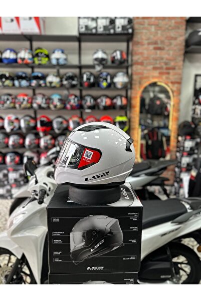 LS2 Rapid 2 Beyaz Kask Uyumlu