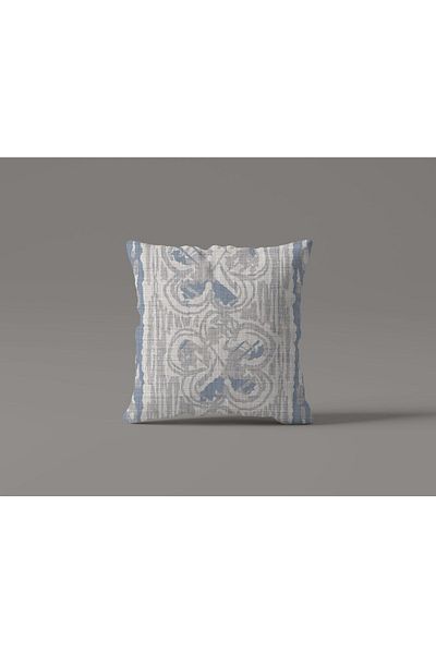 Karma Home Set de 4 perne cu model Mirage albastru, albastru, imprimate digital