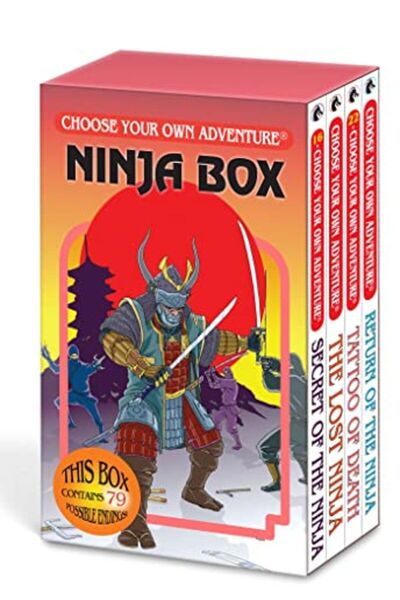 Bookazine اختر مغامرتك الخاصة مجموعة مكونة من 4 كتب صندوق النينجا سر النينجا ...