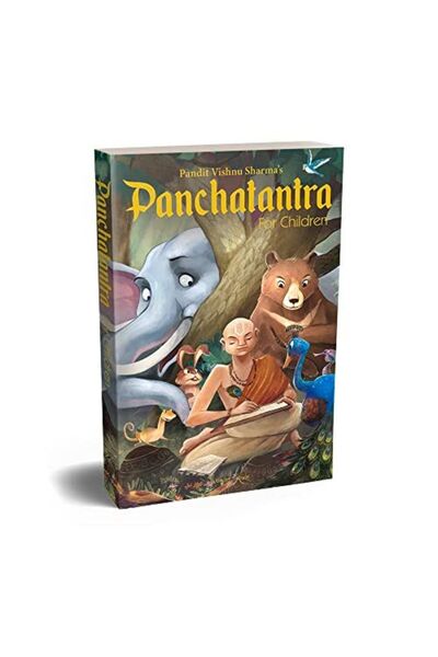 Prakash Books كتاب البانشاتانترا للأطفال قصص مصورة بالأبيض والأسود من بانديت فيشنو شارماس غلاف عادي