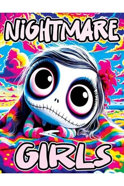 Ingram Nightmare Girls Relaxing Coloring Book For Nightmare Lovers Stressrelieving Designs Fantasy Illus