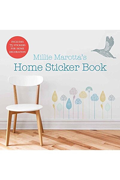 Harper Collins كتاب ملصقات منزلية من تصميم ميلي ماروتا يحتوي على أكثر من 75 ملصقًا أو شارات لتزيين الحائط والمنزل
