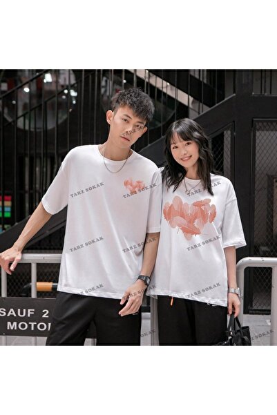 Tarzsokak Noul sezon Tir Harajuku Style Couple Lover Couple - 2 piese