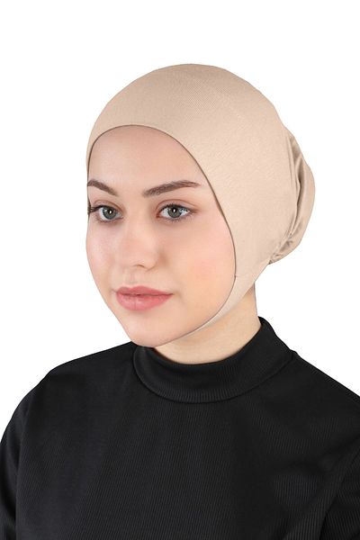 Ecardin Light Mink Colored Comfortable Hijab with Jaws - St 110