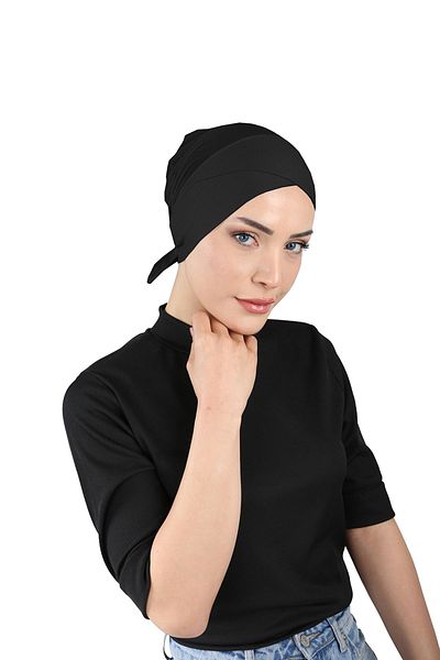 Ecardin Black Clima Fit Cross Bonnet - Breathable St 258