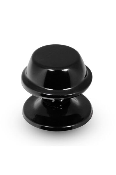 Badem10 Efe Kapı Tokmağı Topuzu Kapı Babası Kolu Metal Siyah Tokmak