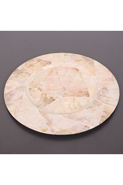 Mylamp Παπούτσια Anita 30x1,2 cm με μαργαριταρένιο πιάτο και σουπλά