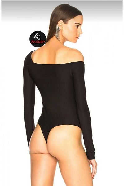 Zagrep Black Double-Layer Silk Jersey Body - Women's L Model Does Not Show