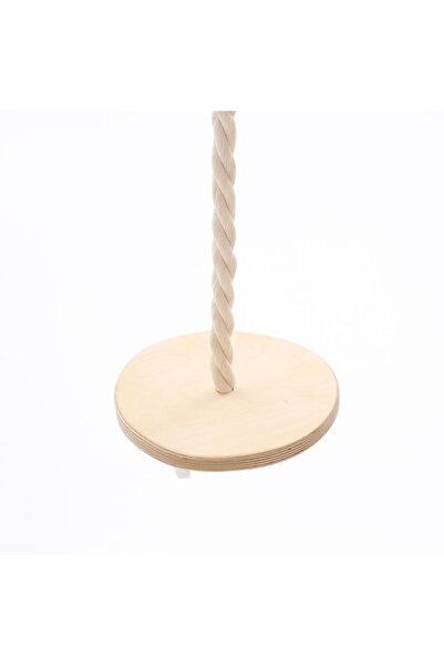 BAUMFEE Yuvarlak Disk Ahşap Halat Salıncak