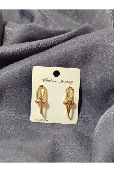 KCA HOME أقراط من الفولاذ الذهبي