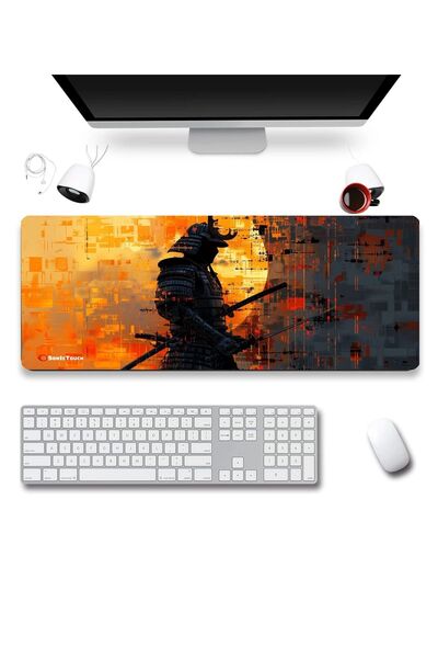 SonicTouch UltraGrand Gamer Gamer Xxl Galben Negru Tastatură Mouse Pad - 40x90Cm