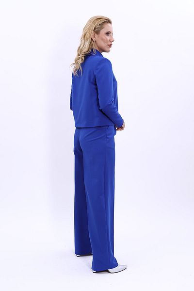 ÖNDER ÖZSOY Mini Jacket and High Waist Pleated Wide Leg Pants Set - Saks