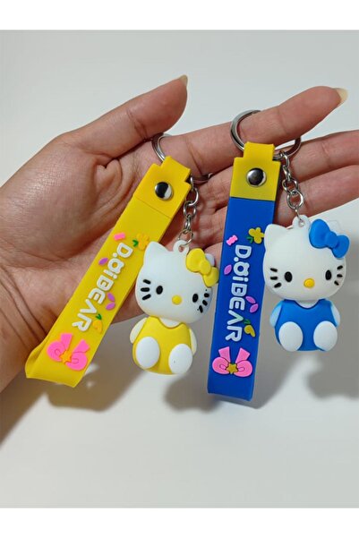 KCA HOME Hello Kitty Cute 3D Colorful Silicone Keychain & Bag Accessory