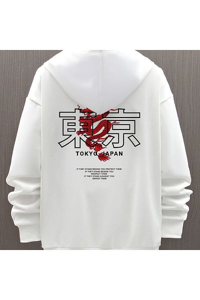 GALASHOP Men's Cool Tokyo Printed Hoodie
