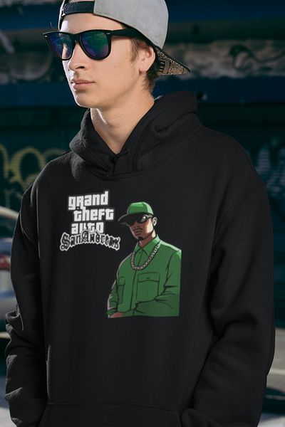 SEVBANO Gta San Andreas Printed Unisex Oversize Hoodie