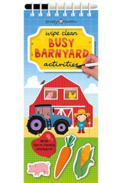 Macmillan Distribution Wipe Clean Activities Busy Barnyard With Farmtastic Stickers
