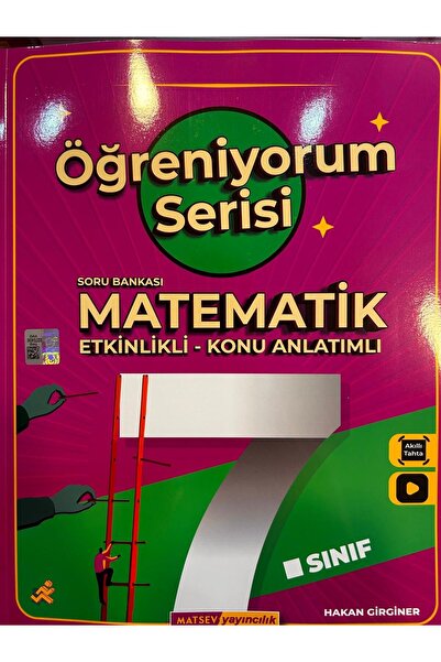Matsev Yayıncılık 7.SINIF ÖĞRENİYORUM SERİSİ MATSEV YAYINCILIK GÜNCEL BASKI