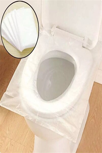 100'lü Hijyenik Kullan At Klozet Kapağı Poşeti Örtüsü Yaşlı Hasta Çocuk İçin Klozet Poşeti