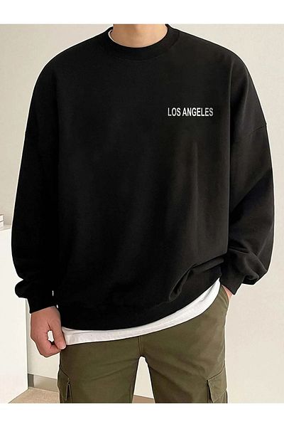 Pink Sky Los Angeles Printed Unisex Crew Neck Sweatshirt