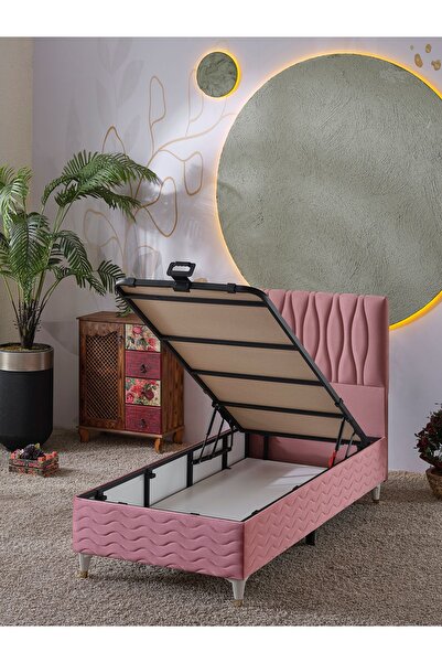 beehanem Almula Tek Kişilik 3Lü Set Yatak+Baza+Başlık