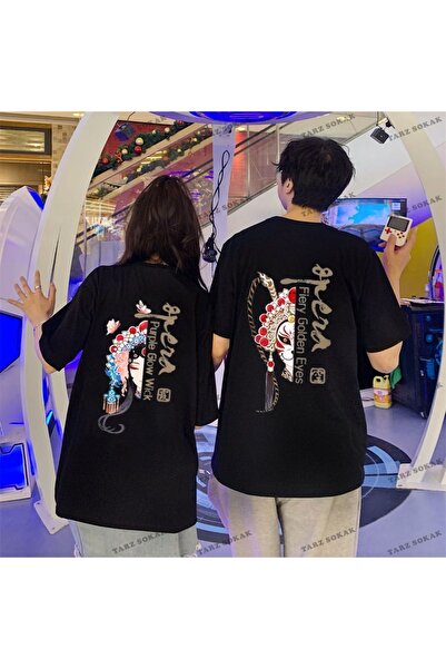 Tarzsokak Noul sezon Tir Harajuku Style Couple Lover Couple - 2 piese