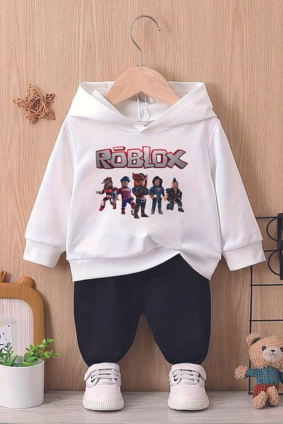 ADABEBEK Premium Roblox Printed Hooded Baby Set - 11001