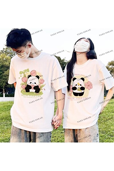 Tarzsokak New Season Tir Harajuku Style Couple Lover Couple Ρούχα - 2 Τεμάχια